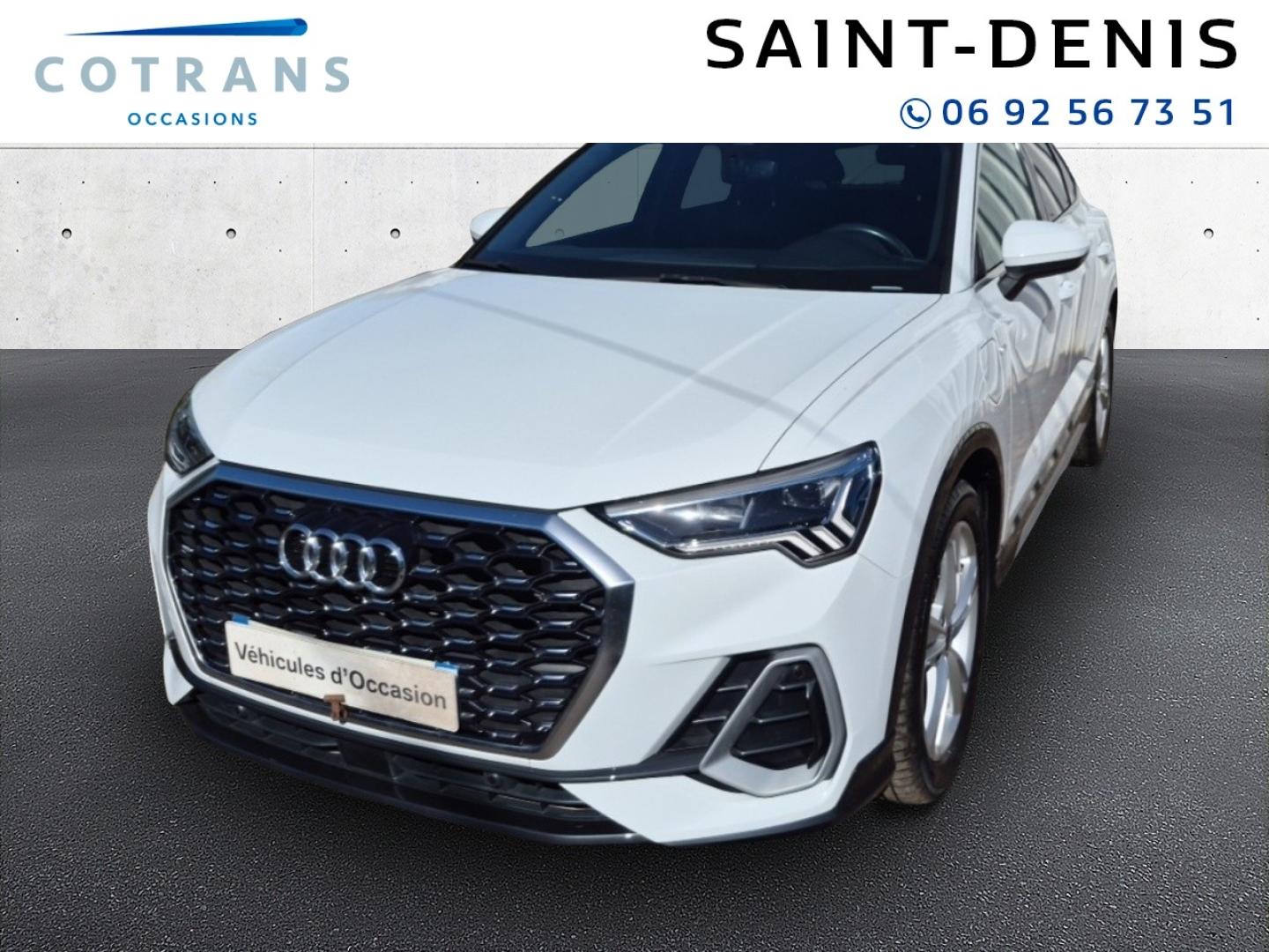 Photo 1 du véhicule AUDI Q3 Sportback 45 TFSI e 245ch S line S tronic 6 - Vue extérieure